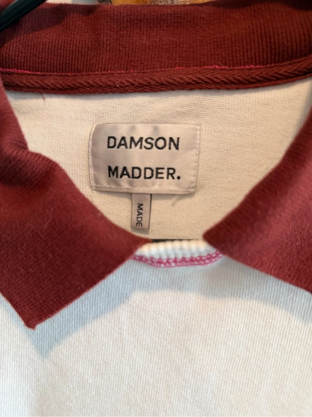 Damson Madder Maroon & Pink Stripes Long Sleeve - Picture 4 of 6